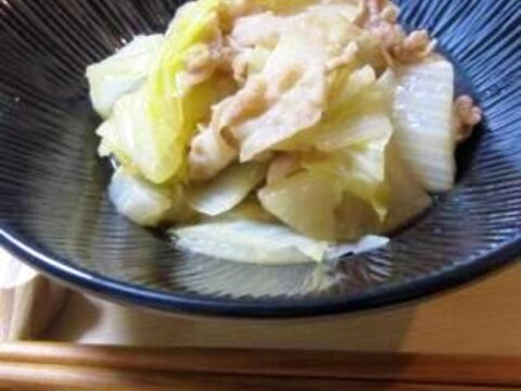 温まる～豚バラと白菜とかぶの炒め煮